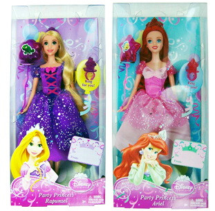 Кукла Принцесса  Ариель, Рапунцель в ассортименте Disney Princess Артикул X9353(/X9355/X9356) Mattel