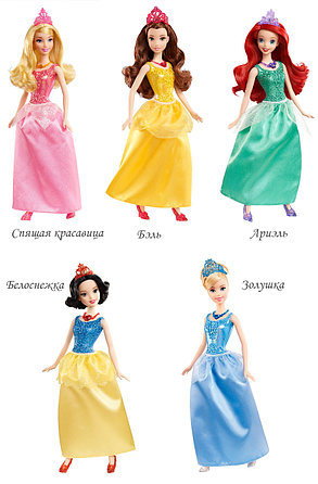 Принцесса в сверкающих нарядах в ассортименте Disney Princess Артикул X9333 Mattel, фото 2