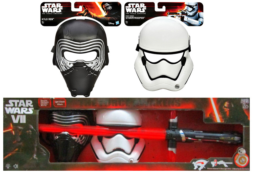 Электронный световой меч Кайло Рена Star Wars и маски Звездных Воинов - фото 1 - id-p50518676
