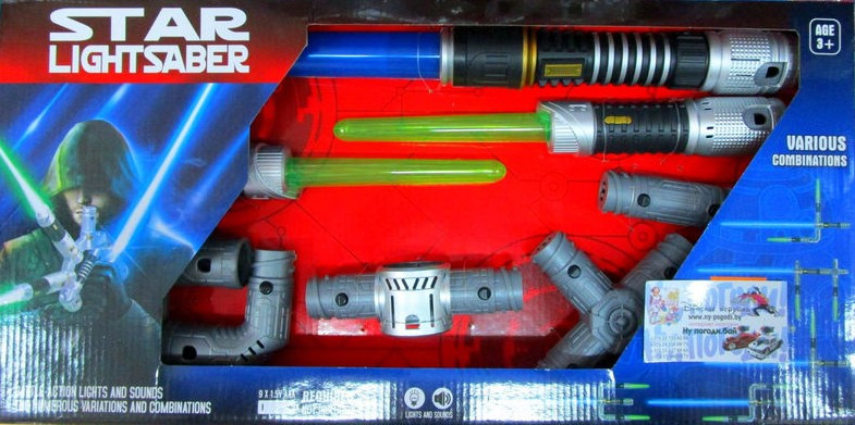 Световой Джедайский меч Star Wars системы BLADEBUILDERS (для создания собственных моделей) свет, звук - фото 1 - id-p50520485