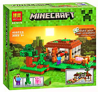 Конструктор Bela аналог LEGO 21115 Minecraft "Первая ночь" 408 деталей арт. 10176