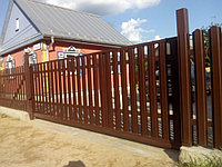 Забор из металлического штакетника, фото 1