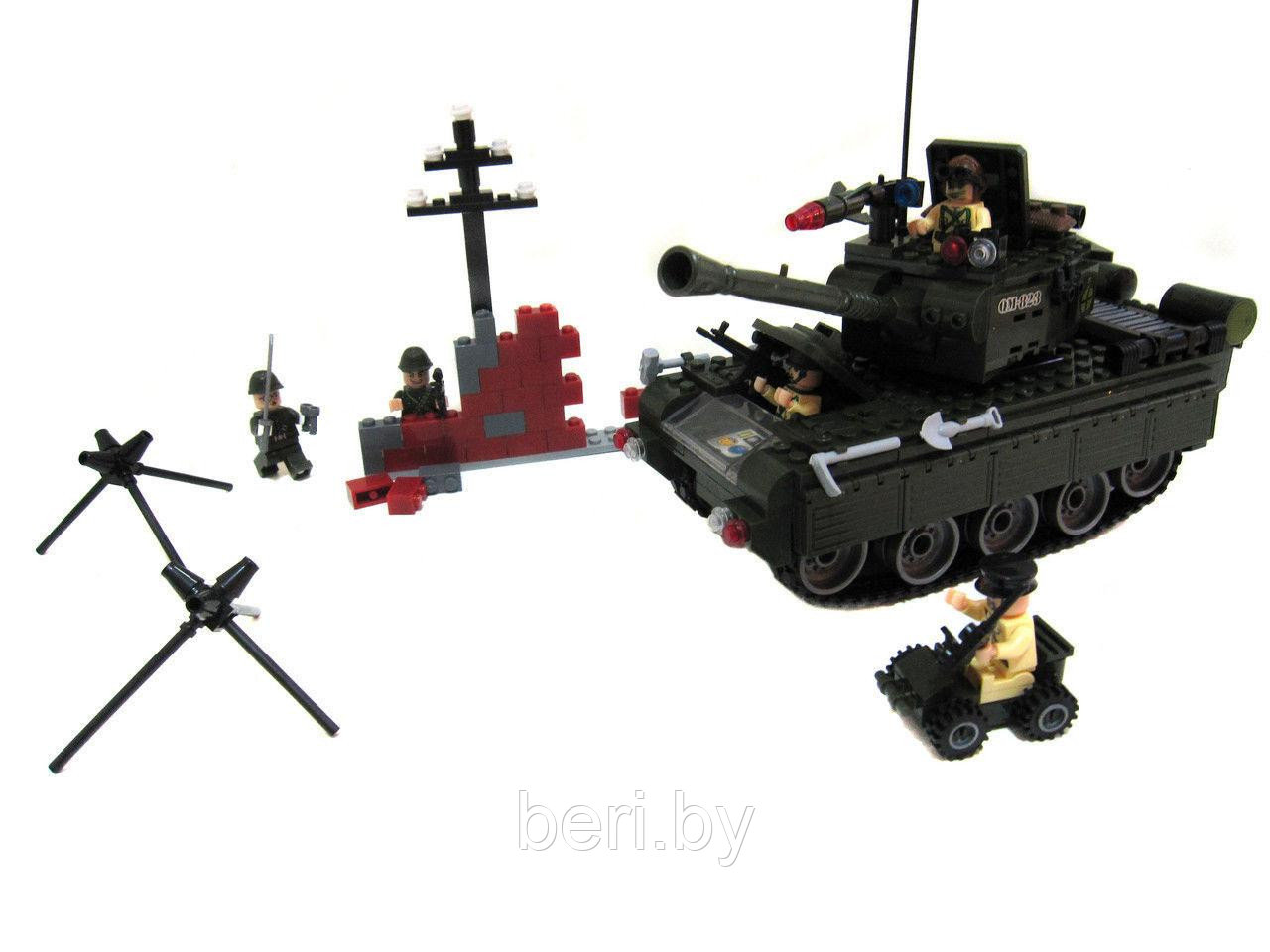 Конструктор Brick (Брик) 823 Танк с ракетой 466 деталей, аналог LEGO - фото 2 - id-p50575202