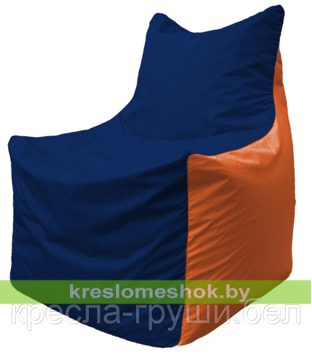 Кресло мешок Фокс Ф 21-45 (тёмно-синий - оранжевый)