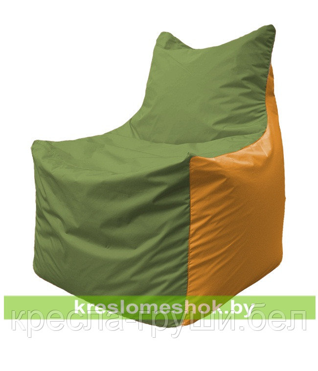 Кресло мешок Фокс Ф 21-227 (оливково-оранжевый) - фото 1 - id-p50539231