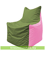 Кресло мешок Фокс Ф 21-226 (оливковый - розовый)