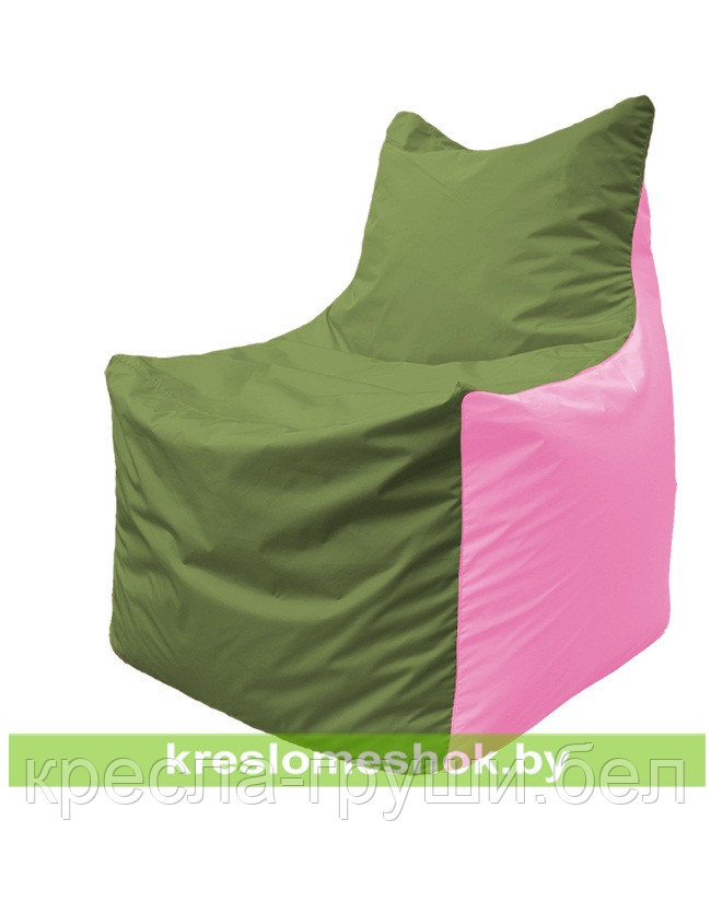 Кресло мешок Фокс Ф 21-226 (оливковый - розовый) - фото 1 - id-p50539250