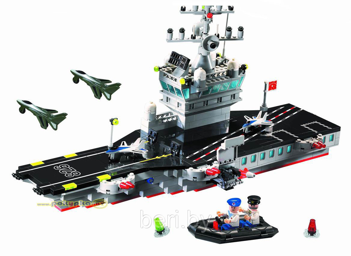 Конструктор Brick (Брик) 826 Авианосец 508 деталей, аналог LEGO - фото 2 - id-p50581828