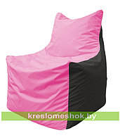 Кресло мешок Фокс Ф 21-188 (розово-чёрный)