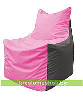 Кресло мешок Фокс Ф 21-187 (розово-серый)