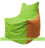 Кресло мешок Фокс Ф 21-163 (салатовый - оранжевый)