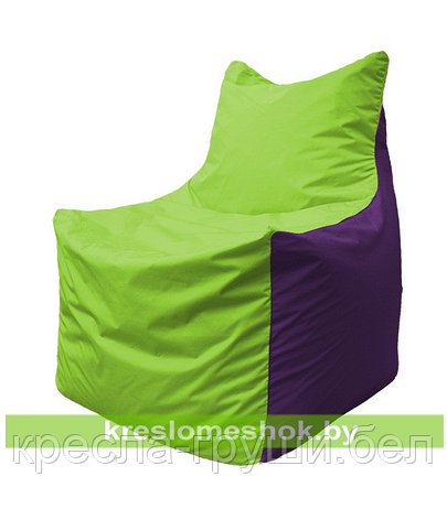 Кресло мешок Фокс Ф 21-155 (салатовый - фиолетовый), фото 2