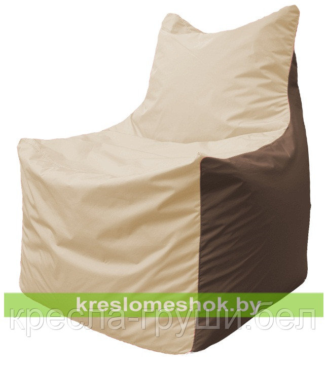 Кресло мешок Фокс Ф 21-146 (светло-бежевый - коричневый)