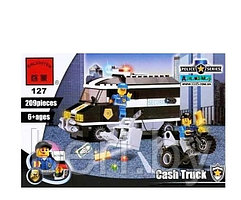 Конструктор Brick (Брик) 127 Инкасаторская машина 209 деталей, аналог LEGO