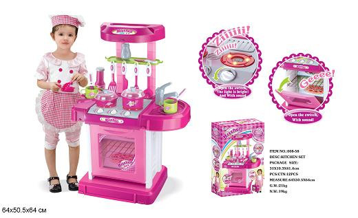 Детская игровая кухня Kitchen Set 008-58 свет, звук - фото 1 - id-p50588461