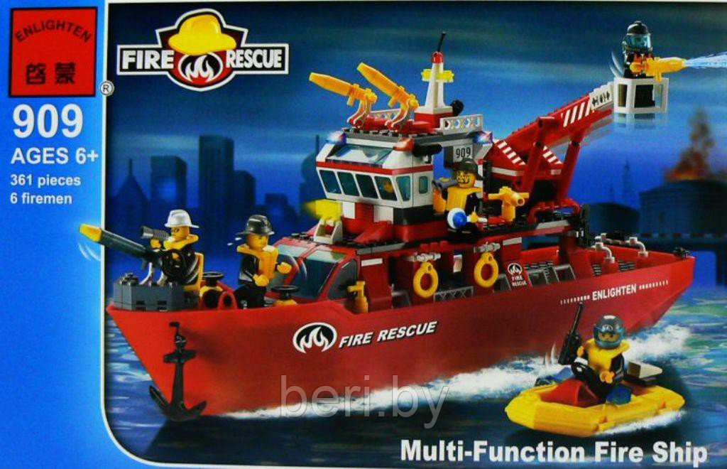 Конструктор Brick (Брик) 909 Пожарная охрана 361 деталь, аналог LEGO