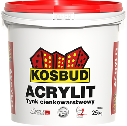 Акриловая штукатурка Kosbud ACRYLIT «короед» 25 кг - фото 1 - id-p50600751