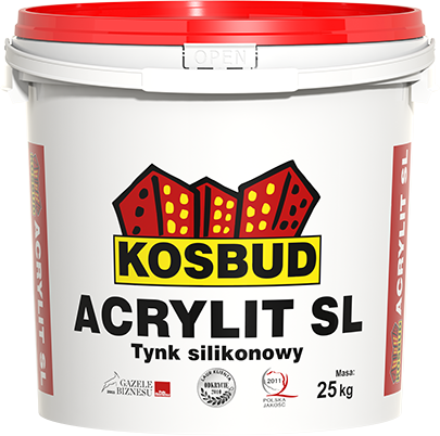 Силиконовая штукатурка Kosbud ACRYLIT-SL «барашек» 25 кг