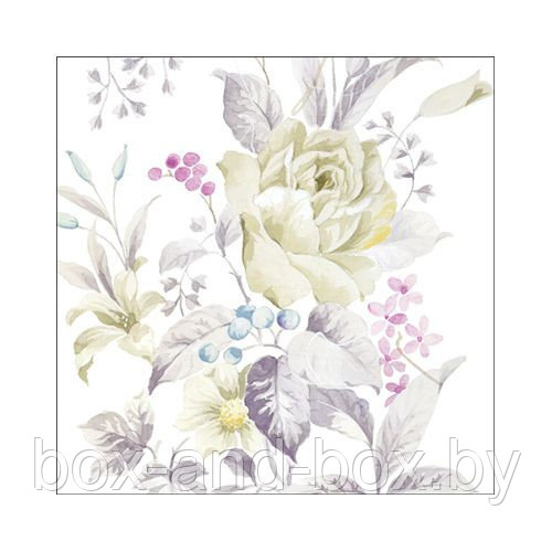 Салфетка бумажная 33*33 см (3 слоя) White Roses