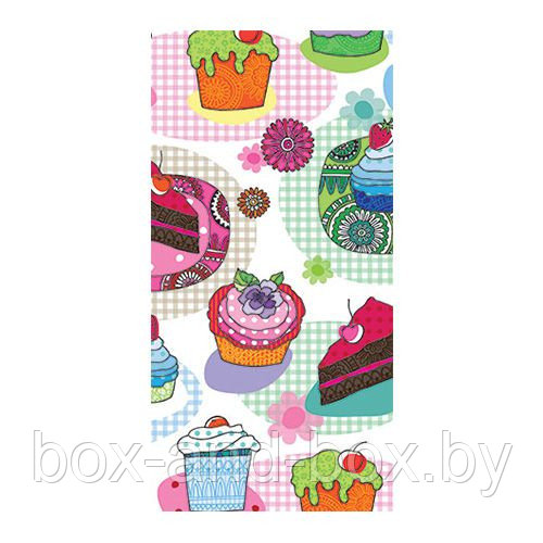 Салфетка бумажная СНЭК 33*33 см (3 слоя) Tasty Cupkaces