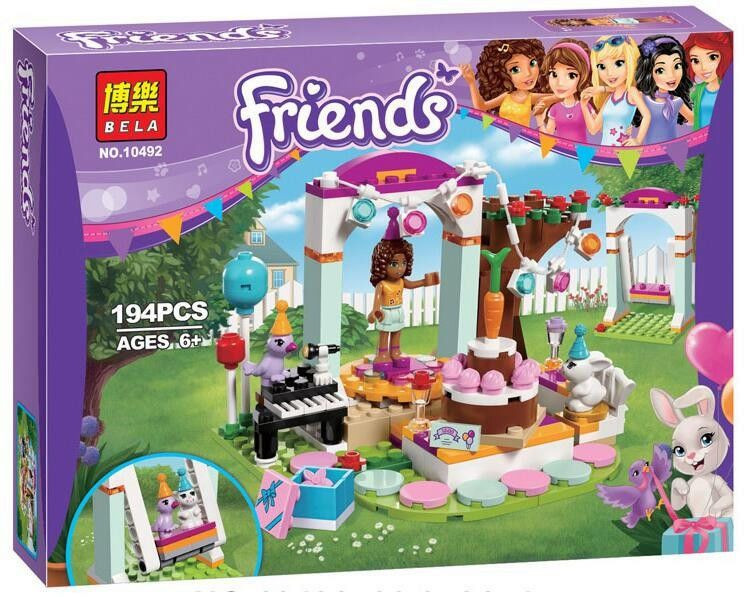 Конструктор Bela Friends 10492 "День рождения" (аналог LEGO Friends 41110), 194 дет - фото 1 - id-p50657997