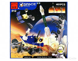 Конструктор Brick (Брик) 512 Космическая техника. Команда покорителей Марса 461 деталь, аналог Lego