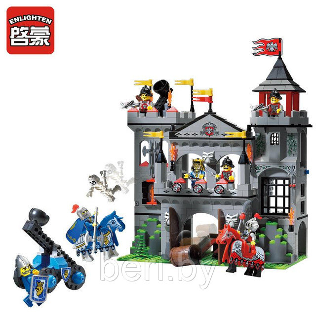 Конструктор Brick (Брик) 1021 Рыцари. Замок Орла 607 деталей, аналог LEGO - фото 2 - id-p50671819