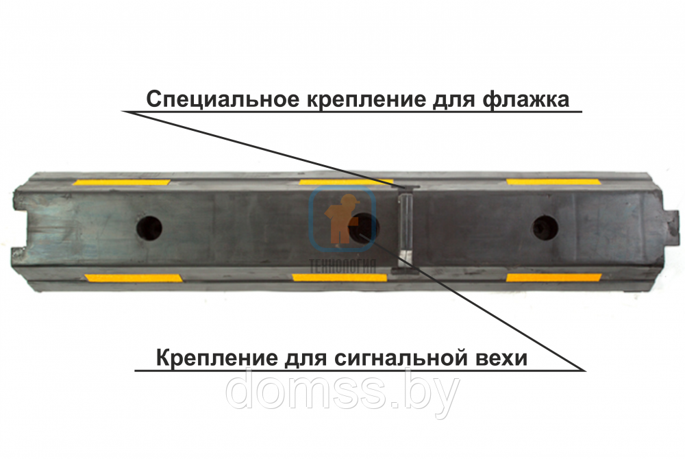 Делиниатор дорожный КР-1,0, размер 1000*200*100мм - фото 7 - id-p3112815