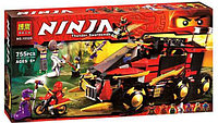 Конструктор Bela Ninja 10325 Мобильная база Ниндзя 775 деталей (аналог Lego Ninjago)