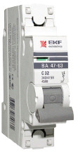 Авт. выкл. 1P 40А (C) 4,5kA ВА 47-63 EKF