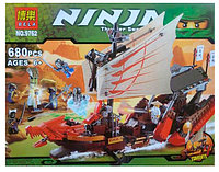 Конструктор Bela Ninja 9762 Летучий корабль 680 деталей (аналог Lego Ninjago 9446)