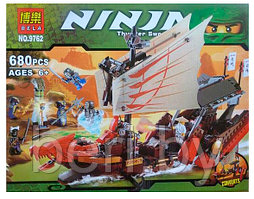 Конструктор Bela Ninja 9762 Летучий корабль 680 деталей (аналог Lego Ninjago 9446)