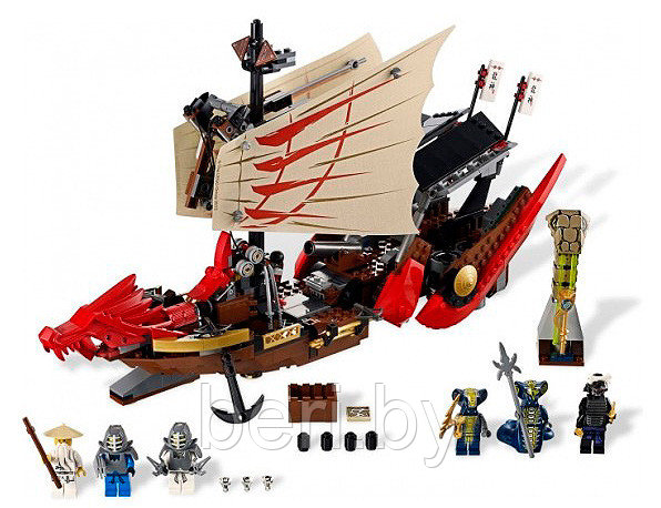 Конструктор Bela Ninja 9762 Летучий корабль 680 деталей (аналог Lego Ninjago 9446) - фото 2 - id-p50734077