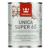 Уретано-алкидный лак Unica super 60 полуглянцевый 0,9 л