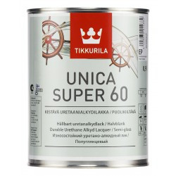 Уретано-алкидный лак Unica super 60 полуглянцевый 0,9 л - фото 1 - id-p50735206