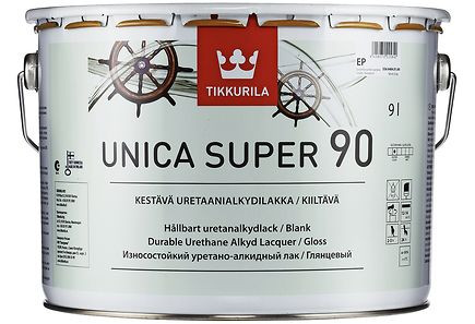 Уретано-алкидный лак Unica super 90 глянцевый 9 л