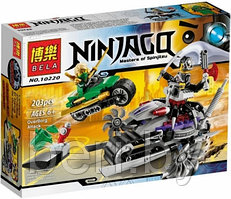 Конструктор Bela Ninja 10220  Атака киборгов 203 детали (аналог Lego Ninjago 70722)