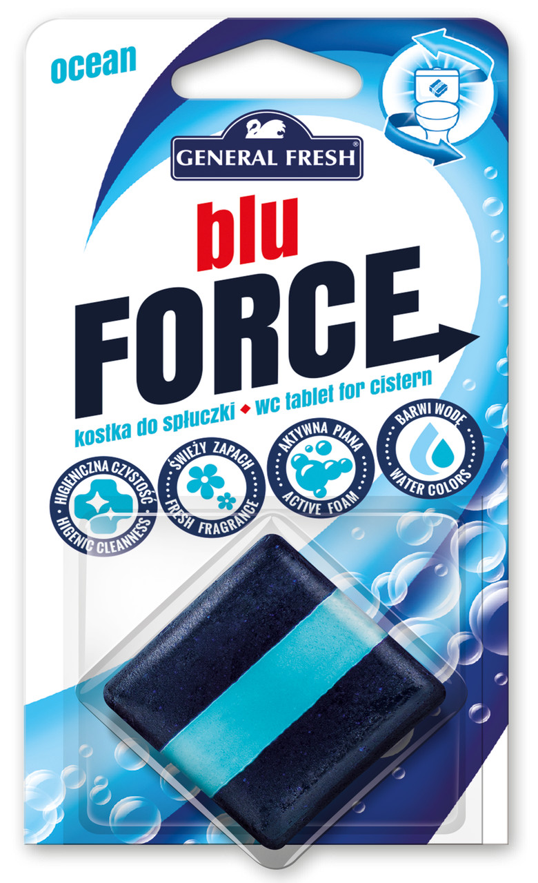 Освежитель WC для смывного бачка "BLU"  (1 шт. х 50 г) General Fresh океан