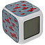 Часы настольные пиксельные "Блок красной руды", с подсветкой, фото 3