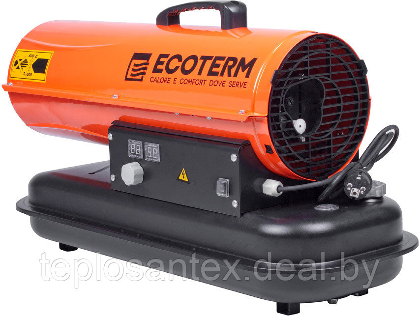 Нагреватель воздуха дизельный Ecoterm DHD-20 (20 кВт, прямой нагрев, переносной) в Гомеле - фото 3 - id-p50748023