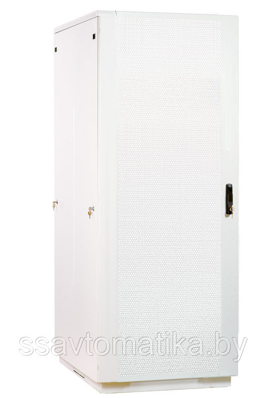 Шкаф напольный 42U (600x600) дверь перфорированная 2 шт. - фото 1 - id-p50773725