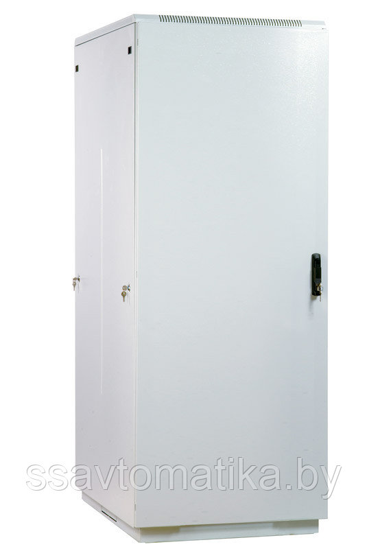 Шкаф напольный 42U (600x1000) дверь перфор-ная 2 шт.