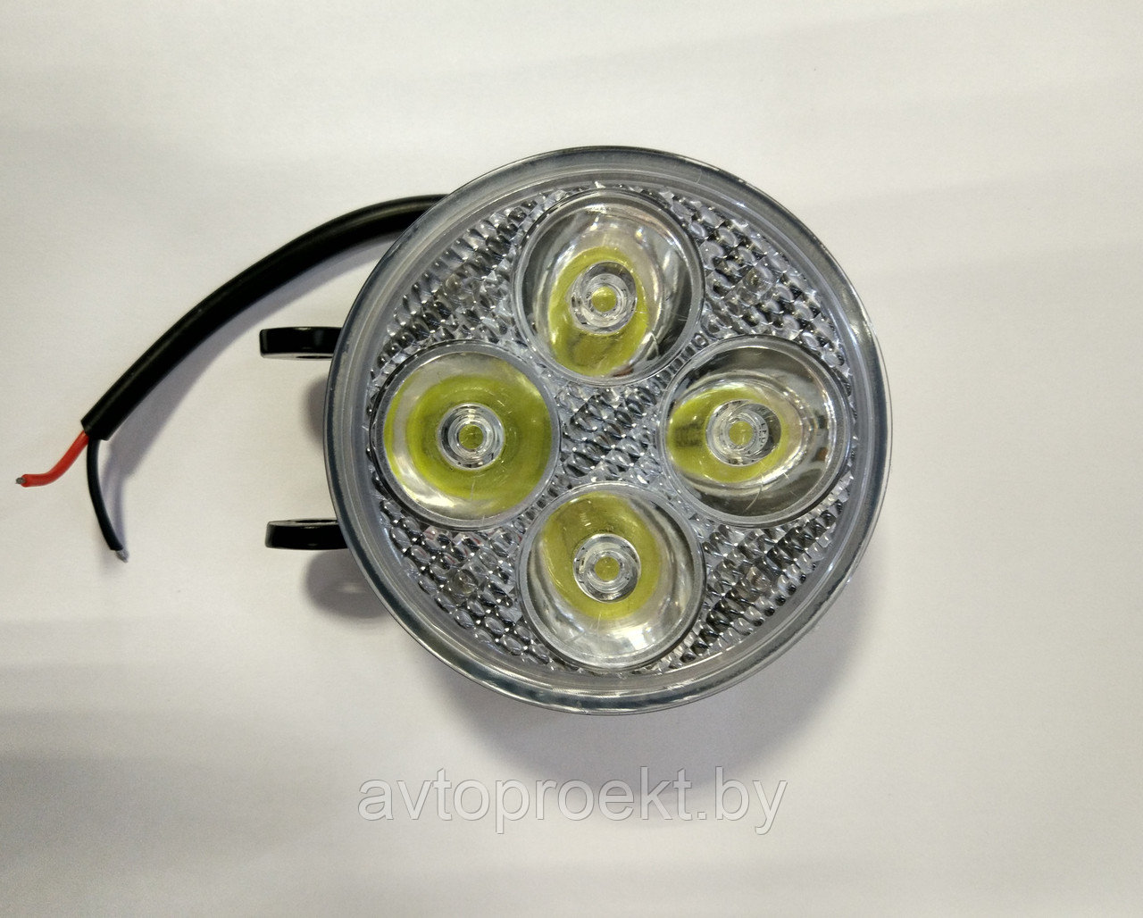 Круглая светодиодная LED фара рабочего света 12W - фото 1 - id-p50774161