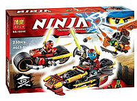 Конструктор Bela Ninja 10444 Погоня на Ниндзяциклах 230 деталей (аналог Lego Ninjago 70600)