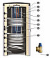 Буферная емкость "бак в баке" SUNSYSTEM KSC2- 600/150 - с двумя теплообменниками, фото 2