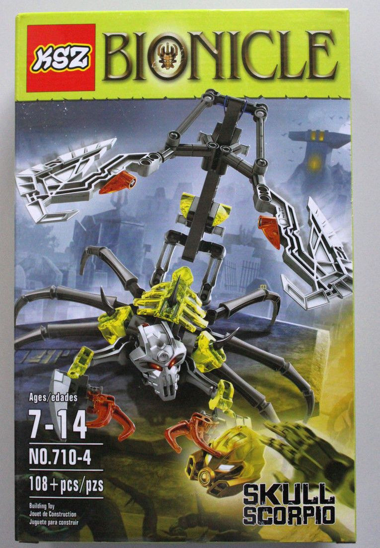 Конструктор KSZ Bionicle Бионик 710-4 череп-скорпион - фото 2 - id-p50806687