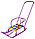 Санки детские Тимка 5 Комфорт колесики, перекидная ручка, 2 положения, серые, фото 4
