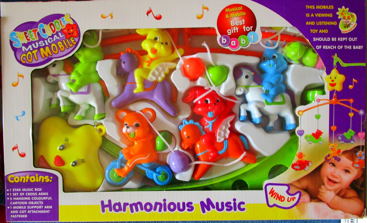 Музыкальная каруселька "зайчики на лошадках" "Harmonious Music" - фото 1 - id-p50875128