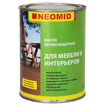 NEOMID Масло деревозащитное для мебели и интерьеров, 0.75л