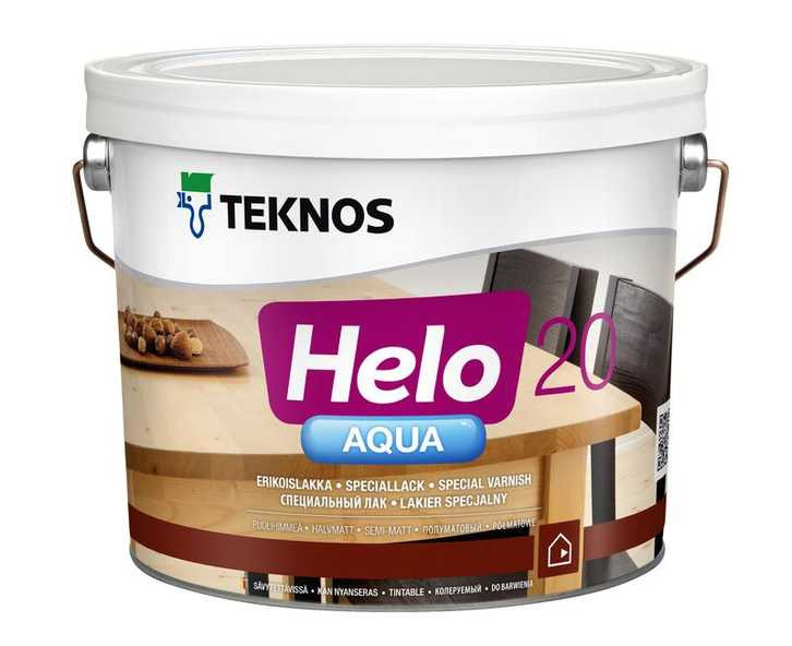 Teknos Helo Aqua 20 Semimatt - Водоразбавляемый паркетный лак, полуматовый, 9л| Текнос Хело Аква - фото 1 - id-p50911721